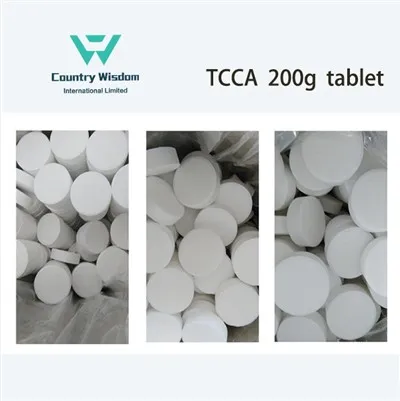 Compressa di cloro TCCA da 200 g, compressa sterilizzante effervescente a rapida dissoluzione